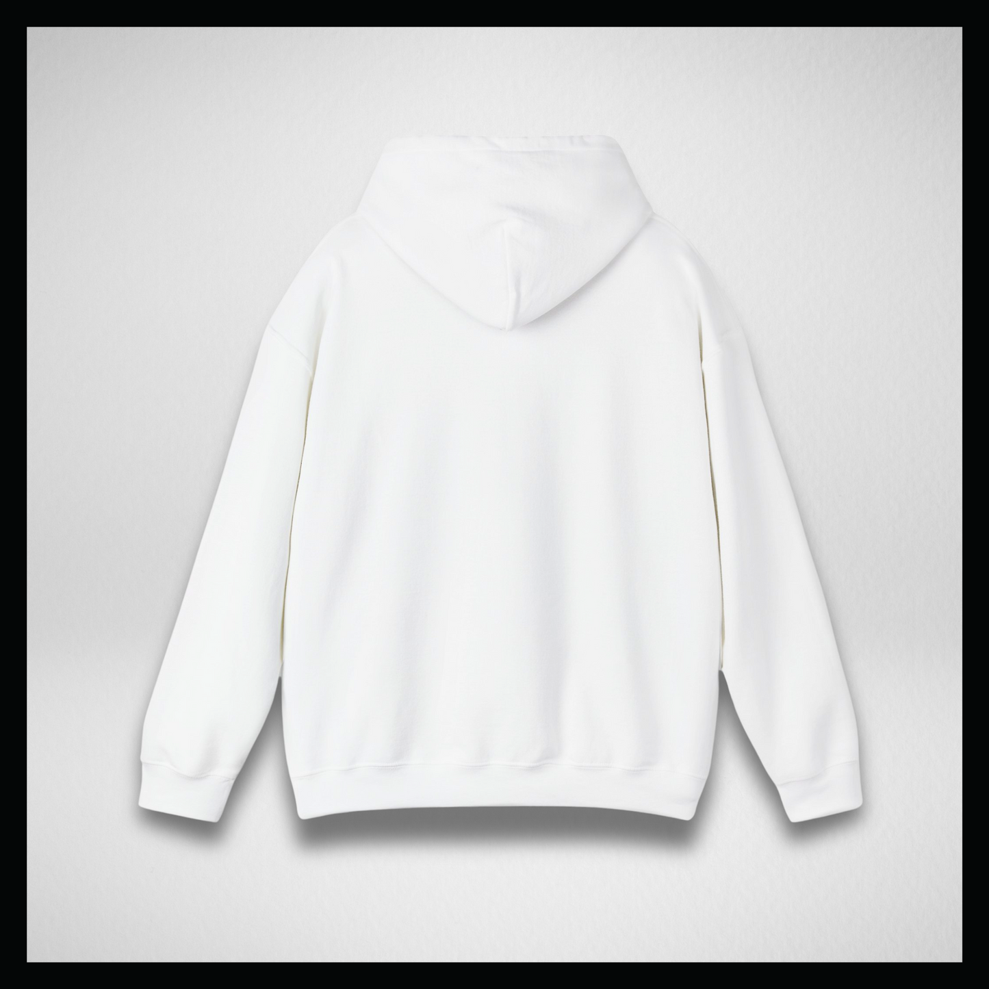 White hoodie, black gummy bear