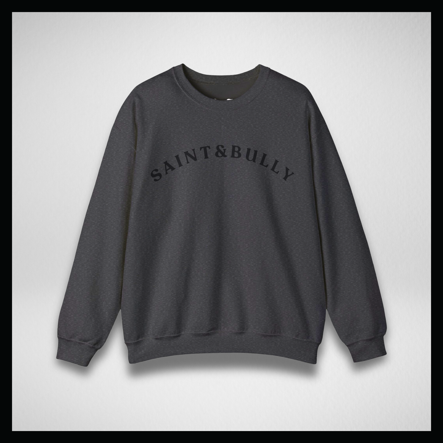 Girocollo grigio scuro, college style