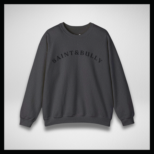 Girocollo grigio scuro, college style